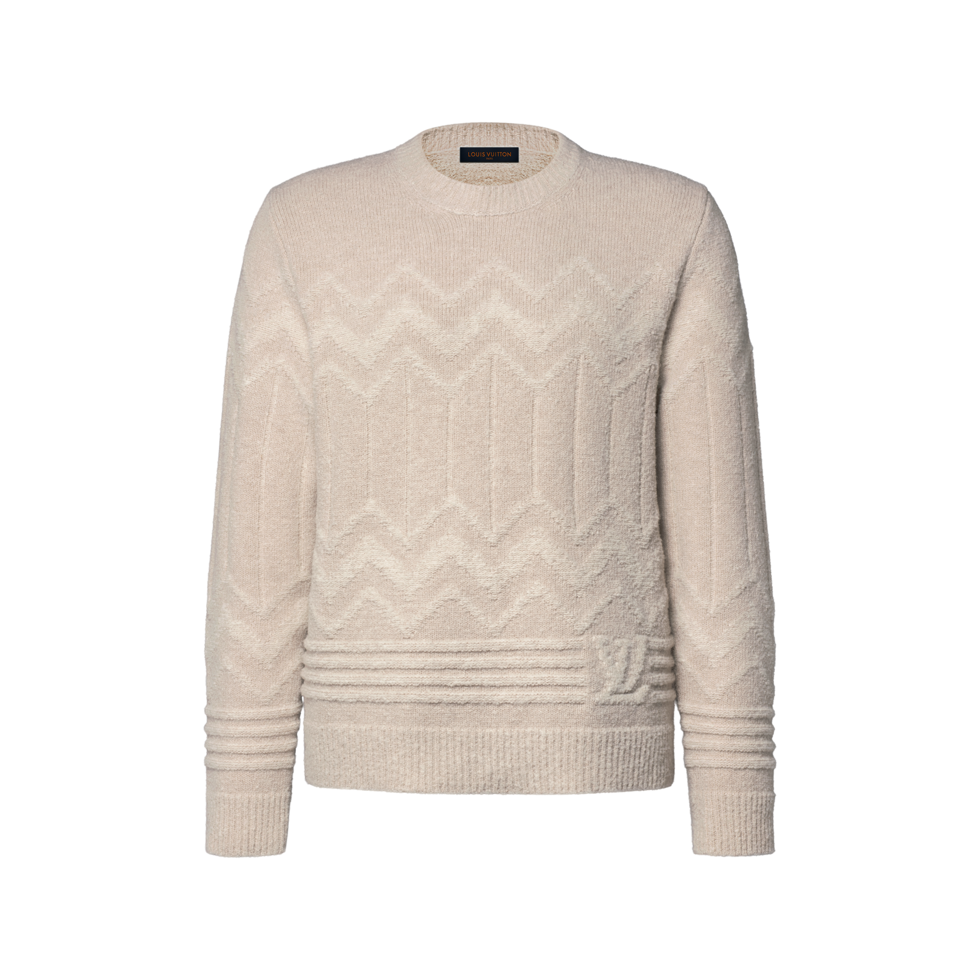 Long-Sleeved Jacquard Signature Pullover - Ready-to-Wear 1AL1K1